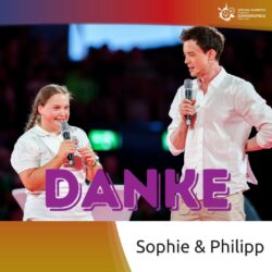 Philipp Hansa und Co-Moderatorin Sophie Willixhofer von Special Olympics Niederösterreich